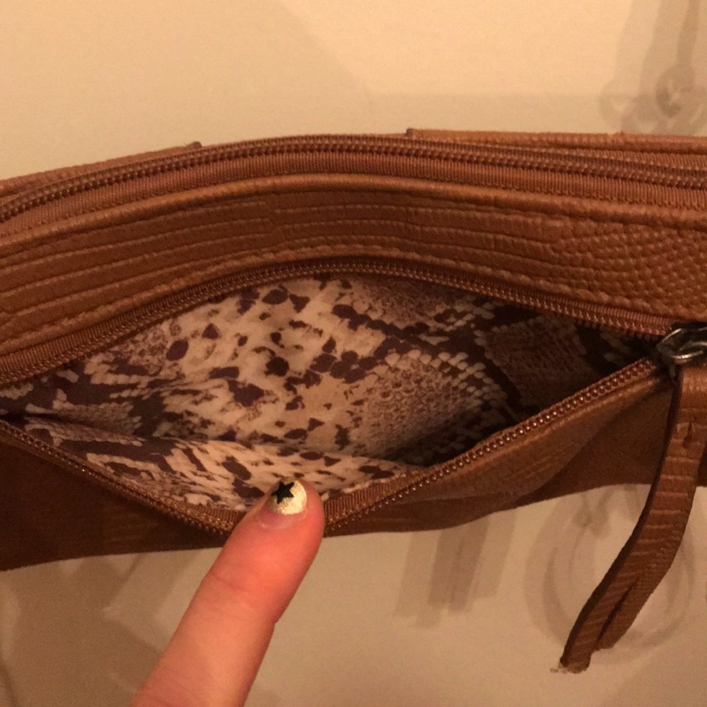 Nicole Miller small brown bag/clutch - Picture 4 of 6